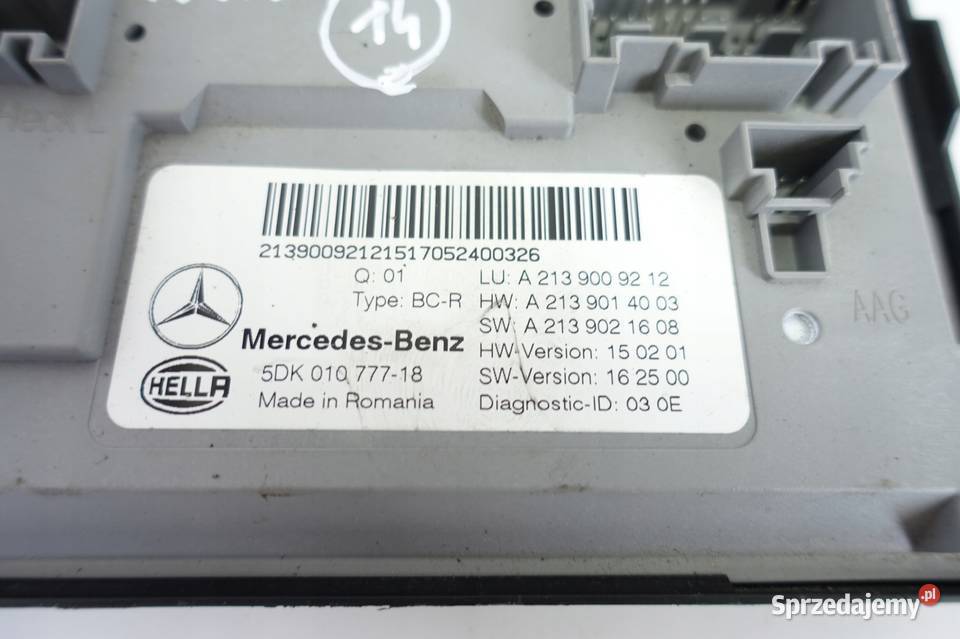 Mercedes W213 C213 MODUŁ STEROWNIK A2139009212 Chełm