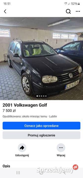 VW Golf 4 kombi 19tdi 110 1właściciel Lublin