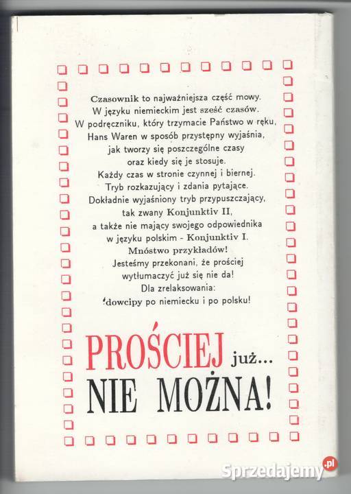 Niemieckie Czasy Hans Waren Język Niemiecki mazowieckie Warszawa