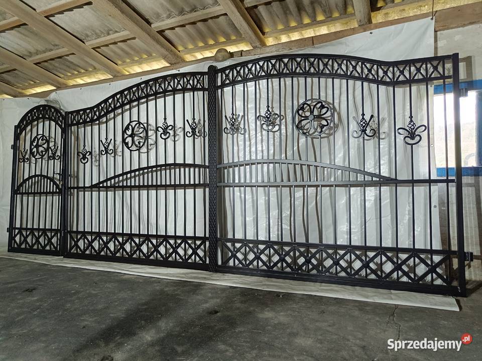 Brama Wjazdowa Dwuskrzydłowa Kuta Pręt Pełny sprzedam