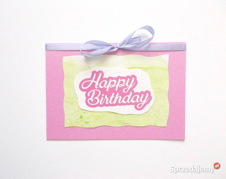 różowa kartka urodzinowa fajne kartki na Gdynia