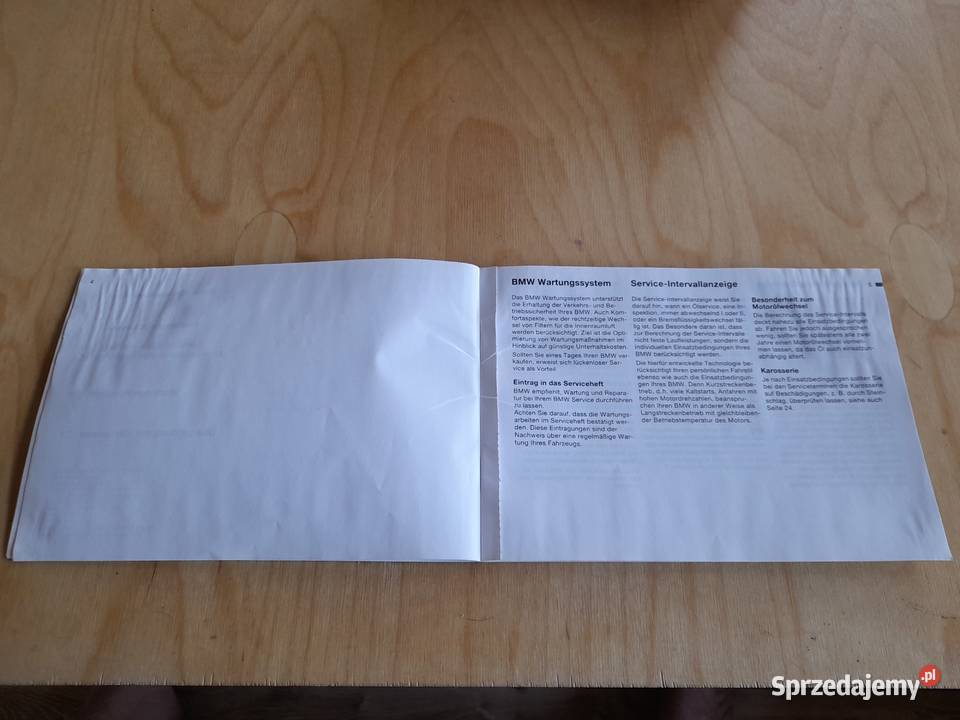 BMW Z4 E85 ksiażka serwisowa podlaskie