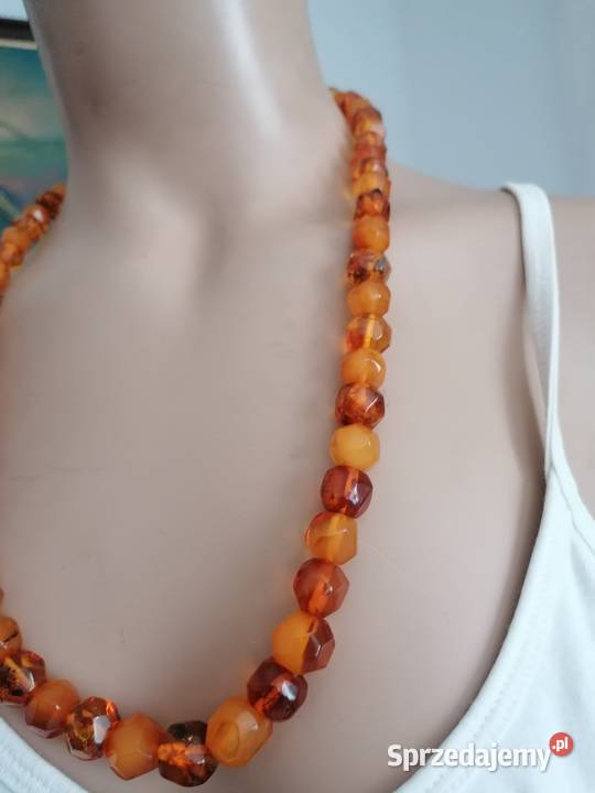 Naszyjnik Bursztyn Rękodzieło Vintage podlaskie Białystok