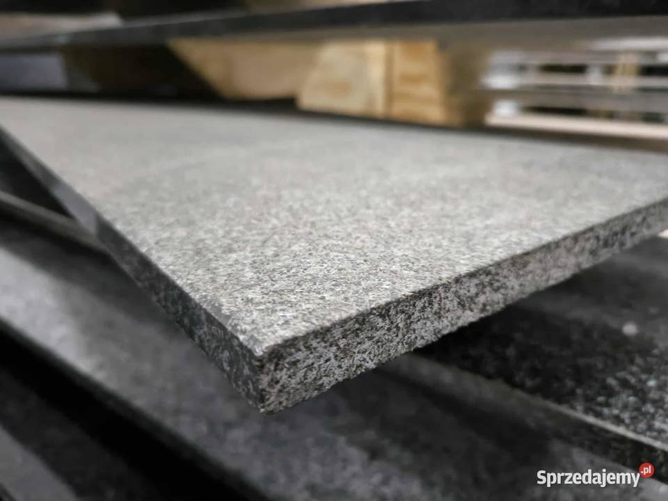 Płytki Granitowe Black Andesit płomieniowane Płytki elewacyjne Rumia