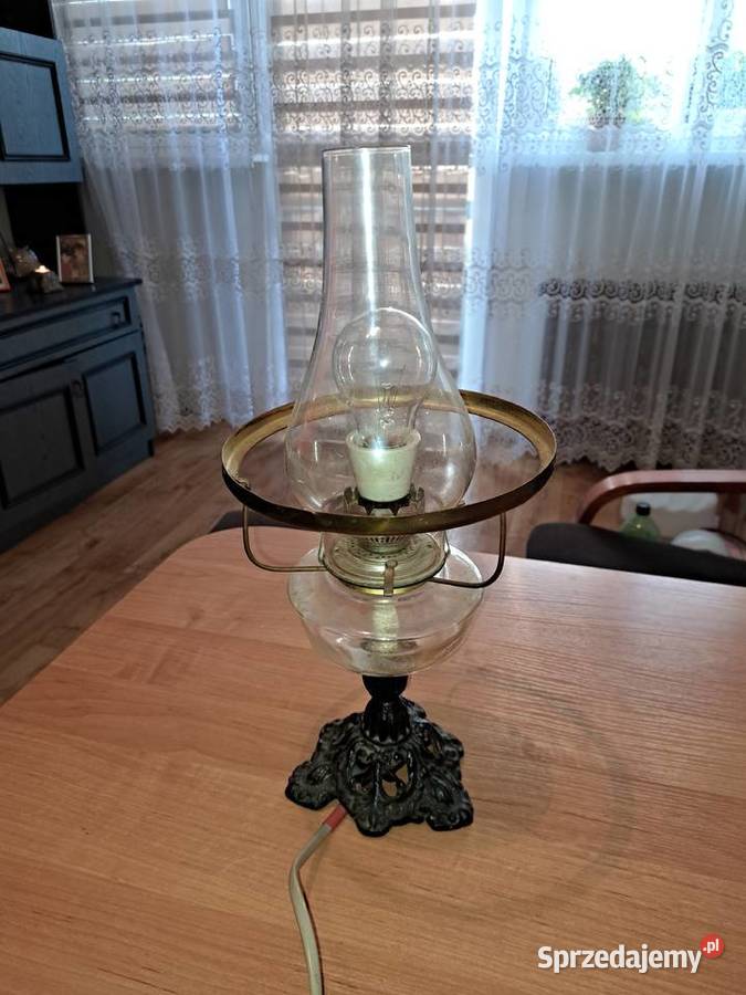 Retro lampa stołowa lata 60 te dolnośląskie Lubań