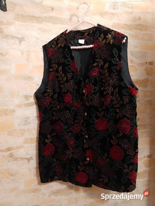 505XL Aksamitna bogato zdobiona kamizelka z małopolskie Kraków sprzedam