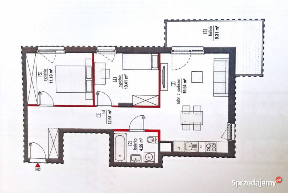 60m2 3 pokoje GARAŻ OGROMNY BALKON METRO BRÓDNO Sprzedaż Warszawa