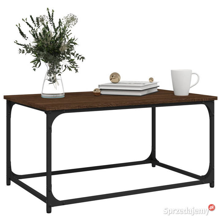 Stolik kawowy brązowy dąb 80x50x40 WM823296