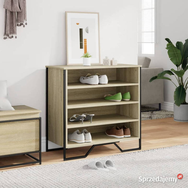 Szafka na buty dąb sonoma 80x38x78 materiał Warszawa