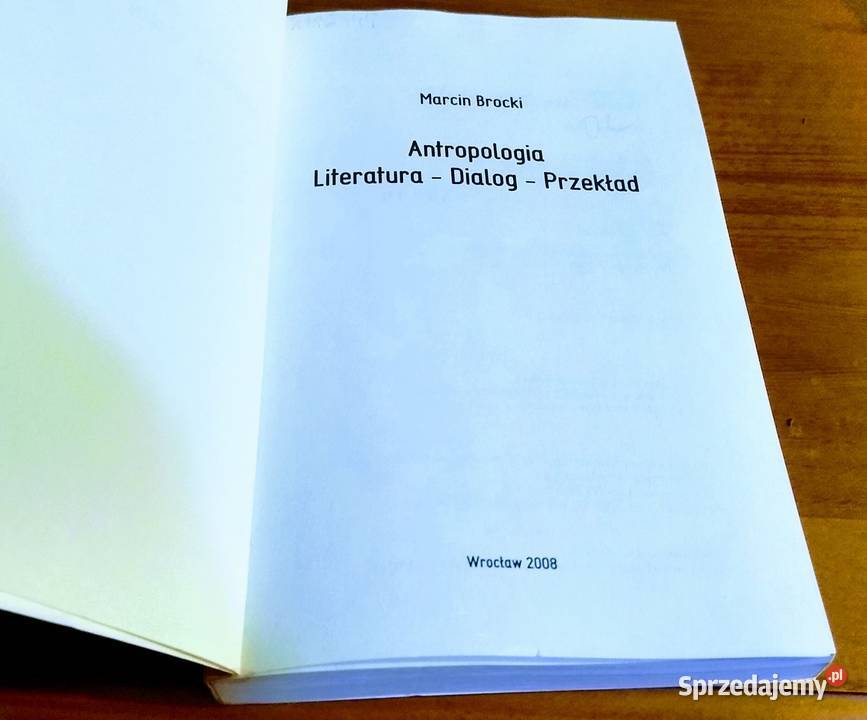 Antropologia literatura dialog przekład Marcin