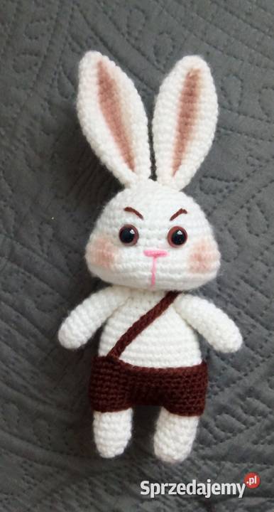 Królik wykonany na szydełku Łask sprzedam