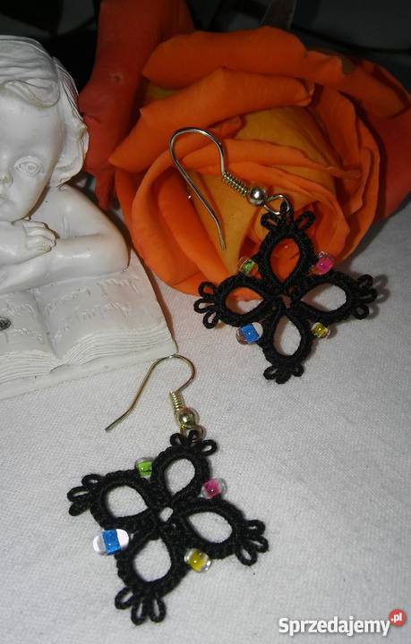 Kolczyki Frywolitkowe małopolskie