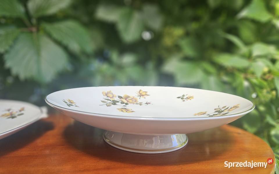 Rosenthal Aida 2 duże patery żółta róża Lublin