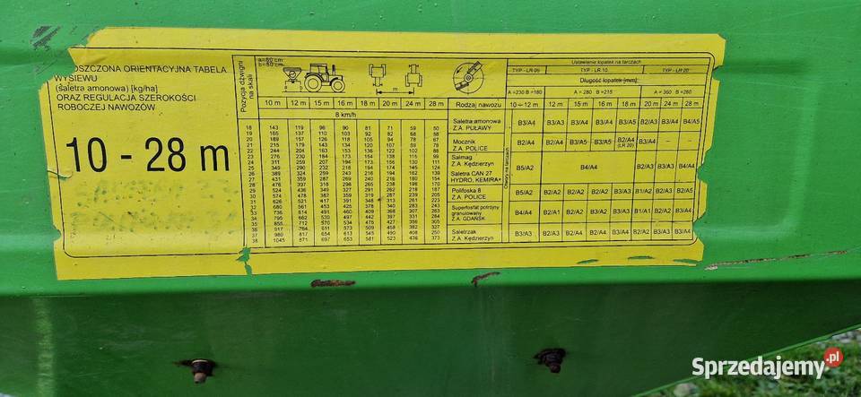 Rozsiewacz Unia 800 1028m