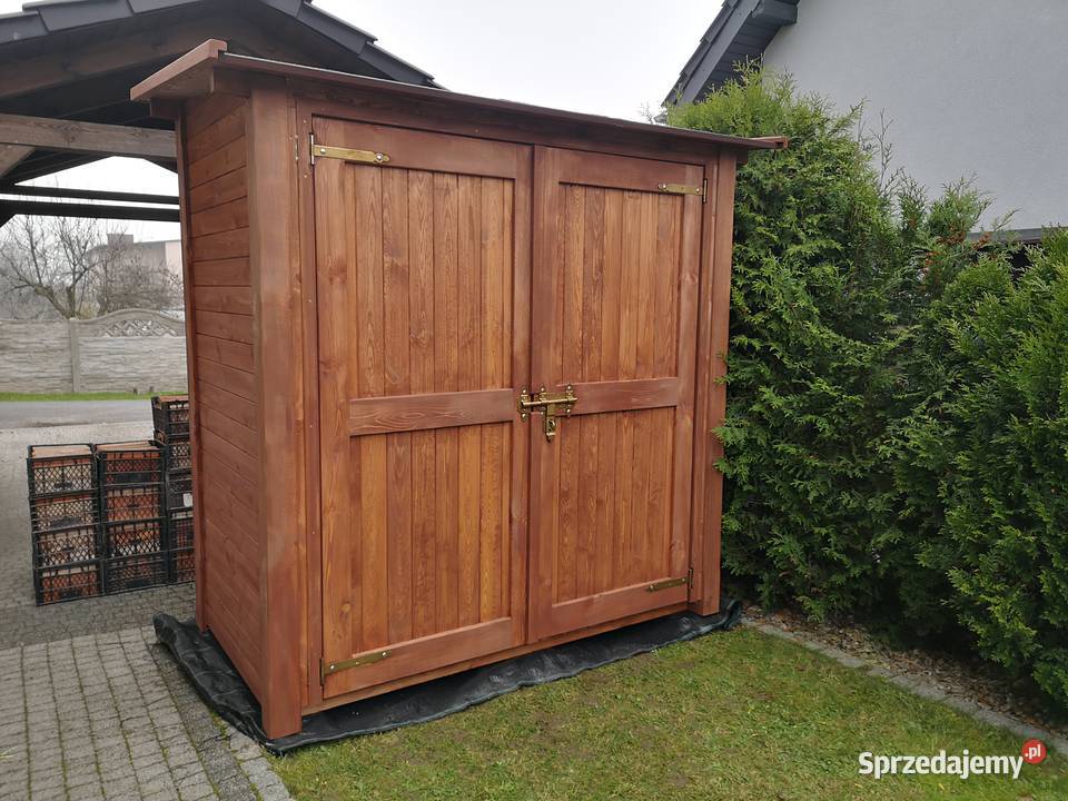 Domek narzędziowy drewniany 2 x 11m z podwójnymi śląskie Kalety