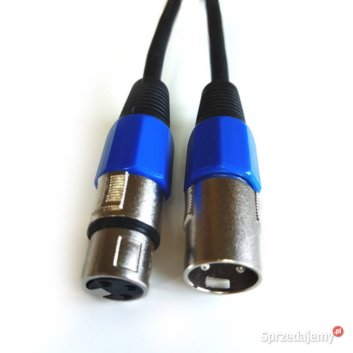 Kabel mikrofonowy symetryczny XLRF XLRM CANON 2m Łódź sprzedam
