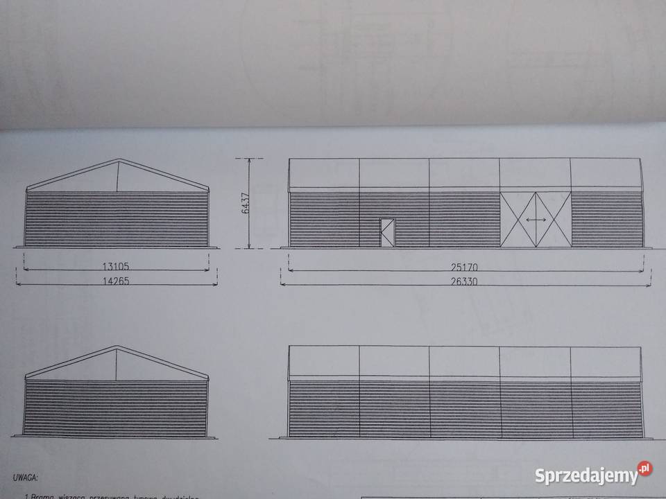 Hala Namiotowa aluminiowa 13x25x4m Magazyn dolnośląskie sprzedam