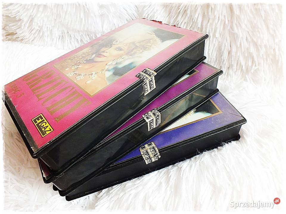 Kasety VHS Grzechy z Joan Collins Komplet część lektor Żary