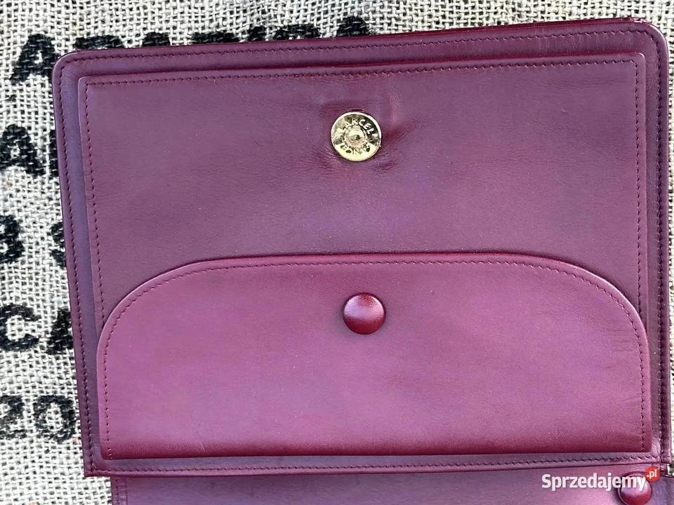 Cartier Vintage duży portfel saszetka kopertówka niebieski