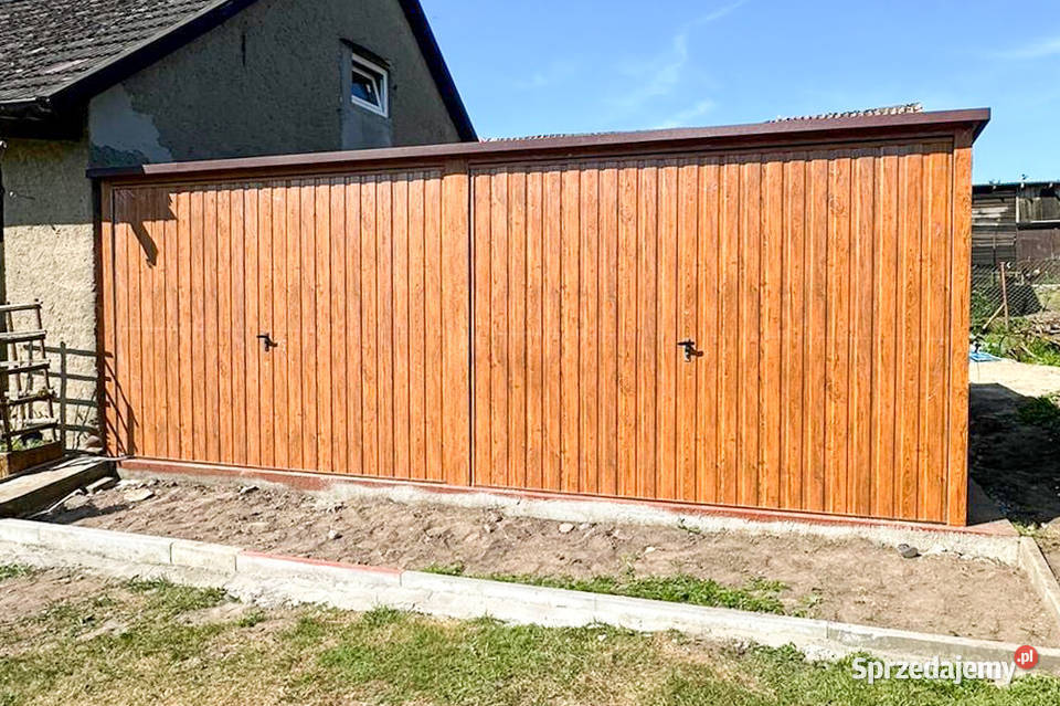 Garaż Blaszany 6x6m 2x Brama Uchylna Złoty Dąb dolnośląskie Zgorzelec