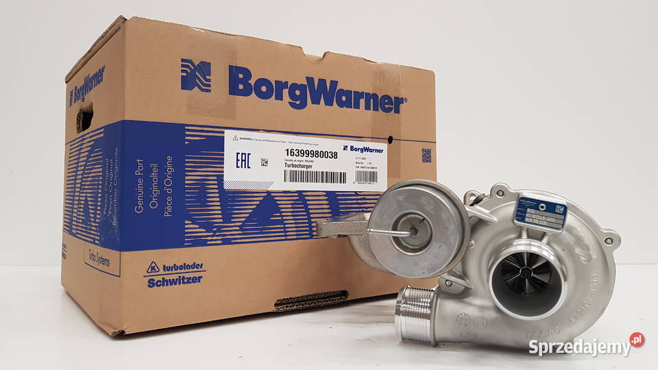 Nowa turbosprężarka BorgWarner KKK 16399980038 Siedlce