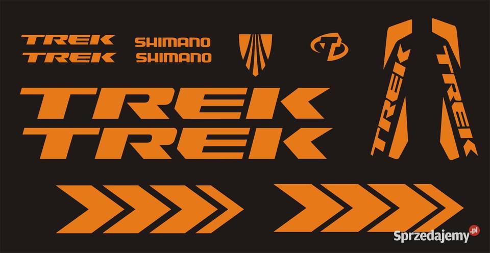 TREK 40 pomarańczowe naklejki na rower szosowy Kraków