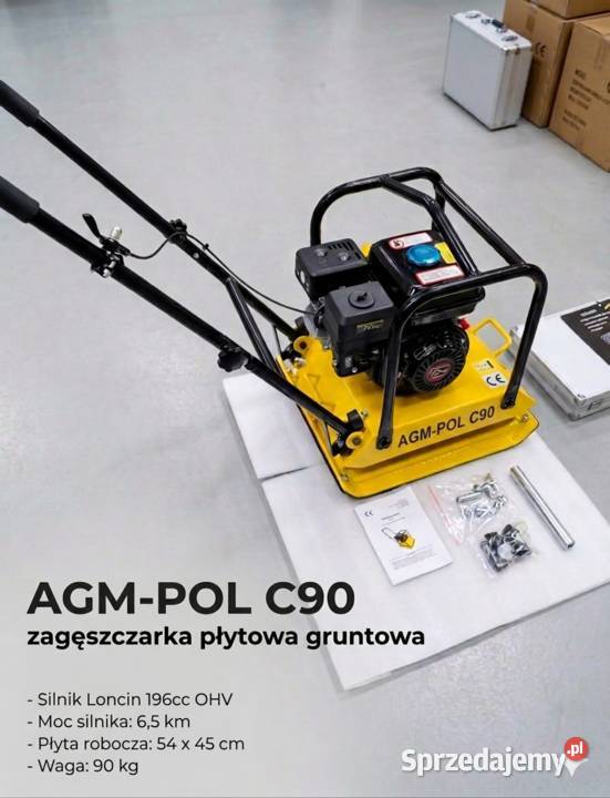 Zagęszczarka płytowa AGM-POL C90 waga 90kg