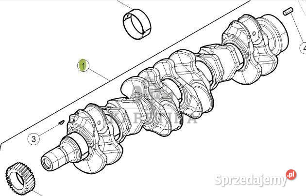 CLAAS Arion 610 660 Wał Korbowy Silnika CZĘŚCI wielkopolskie Jastrzębniki
