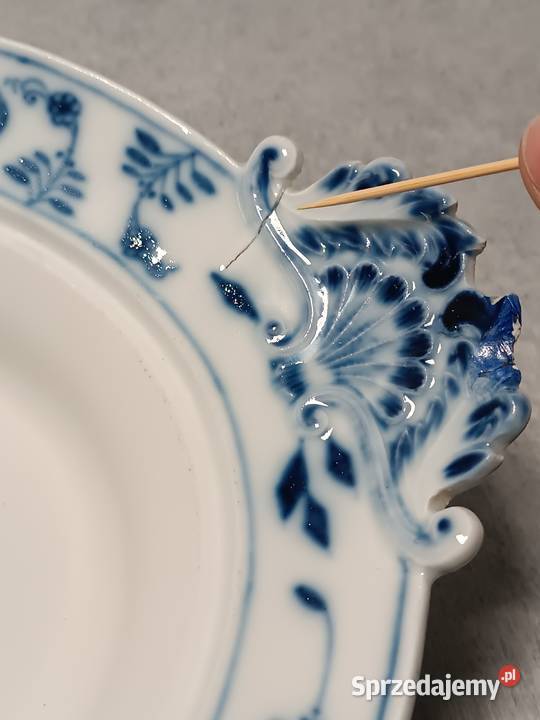 MEISSEN Kobaltowa Waza Terryna Wór Cebulowy zachodniopomorskie Szczecin
