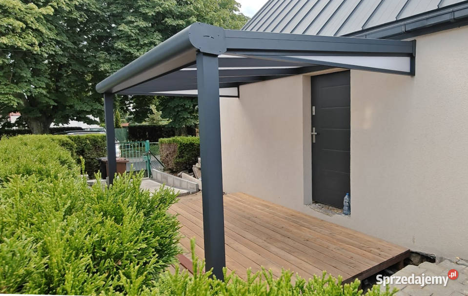 Zadaszenie tarasu 4 x 25 m modrzewiowy legary