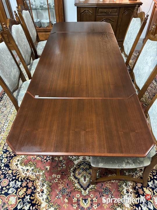 Drewniany stół rozkładany z dwoma wkładkami i 74cm warmińsko-mazurskie Ełk