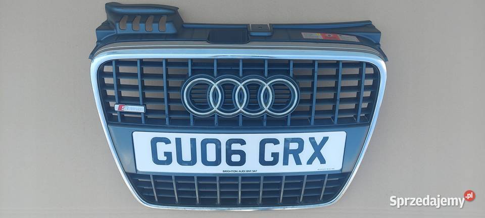 ATRAPA GRILL PODKŁADKA POD TABLICĘ AUDI A4 B7 Atrapy Karoseria Międzychód