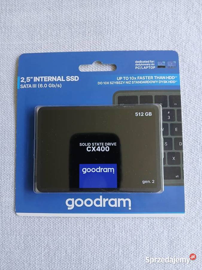Dysk SSD Goodram CX400 Gen 2 512GB 25 SATA III Gorzów Wielkopolski