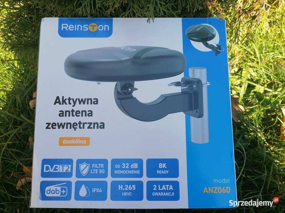 Sprzedam antenę dookólną DVBT2 Reinston 32dB Pozostałe