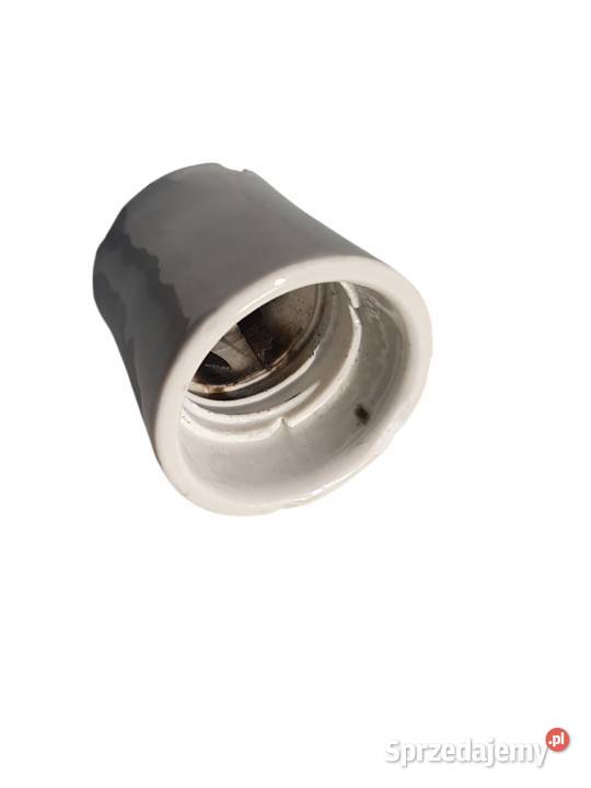 Stare porcelanowe gniazdo mocowania żarówki lat Cieszyn