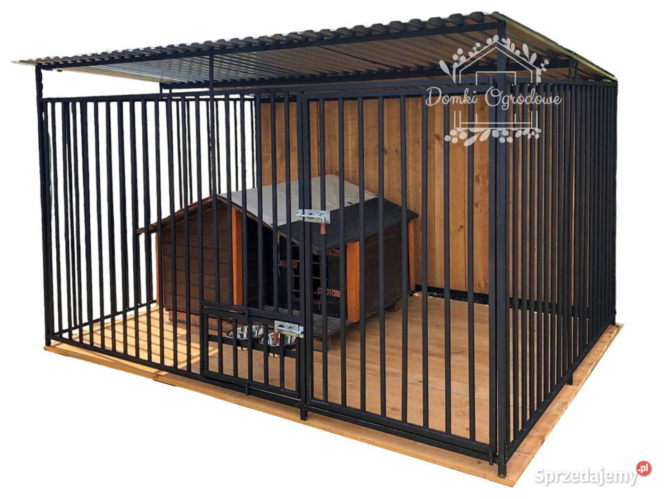 Kojec psów 3x2m drewniana podłoga Uchwyt na Łęczyca