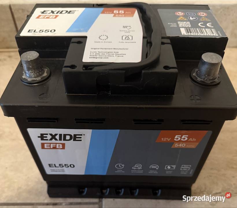 Akumulator Exide 55Ah EFB pomorskie Gdańsk