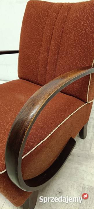fotele Halabala lata 50te do salonu art deco