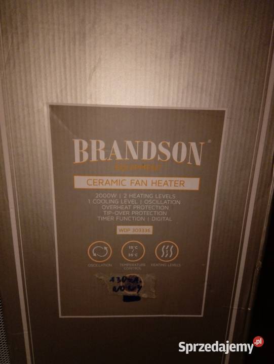 Grzejnik elektryczny ceramiczny Brandson mazowieckie Nowy Dwór Mazowiecki sprzedam