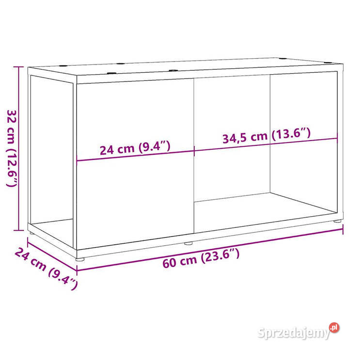 Szafka pod telewizor dąb artisan 60x24x32 Warszawa