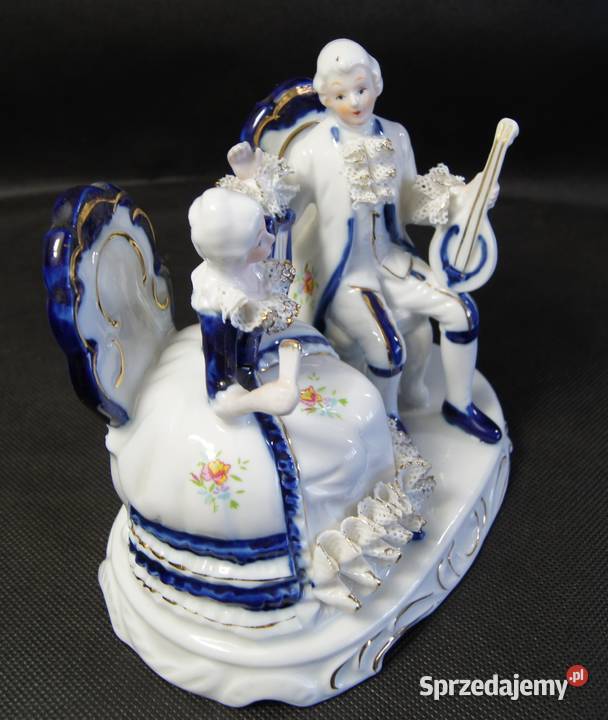 Porcelanowa para Dama z kawalerem Chojnice
