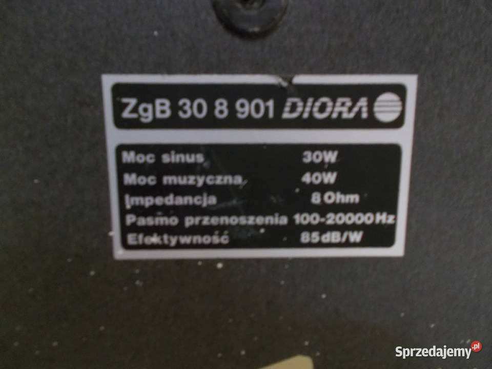 Kolumnygłośniki DIORA uszkodzonedo naprawy Poznań