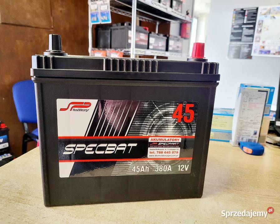 Akumulator SPECBAT 45Ah 330A EN Japan PRAWY PLUS osobowe Gorzów Wielkopolski sprzedam