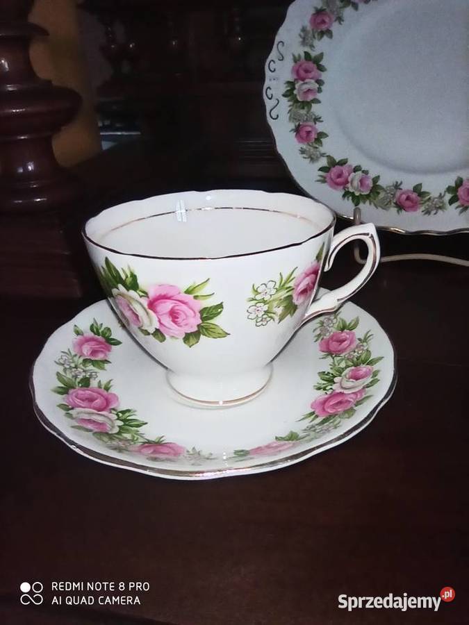 Filiżanka z talerzykiem deserowymColclough Made Gdańsk