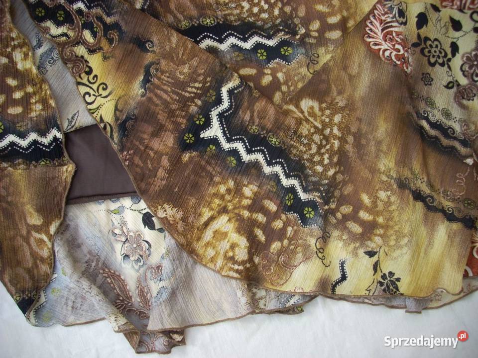 Spódnica J Nowa 42 XL brązowy/beżowy Nowy Sącz