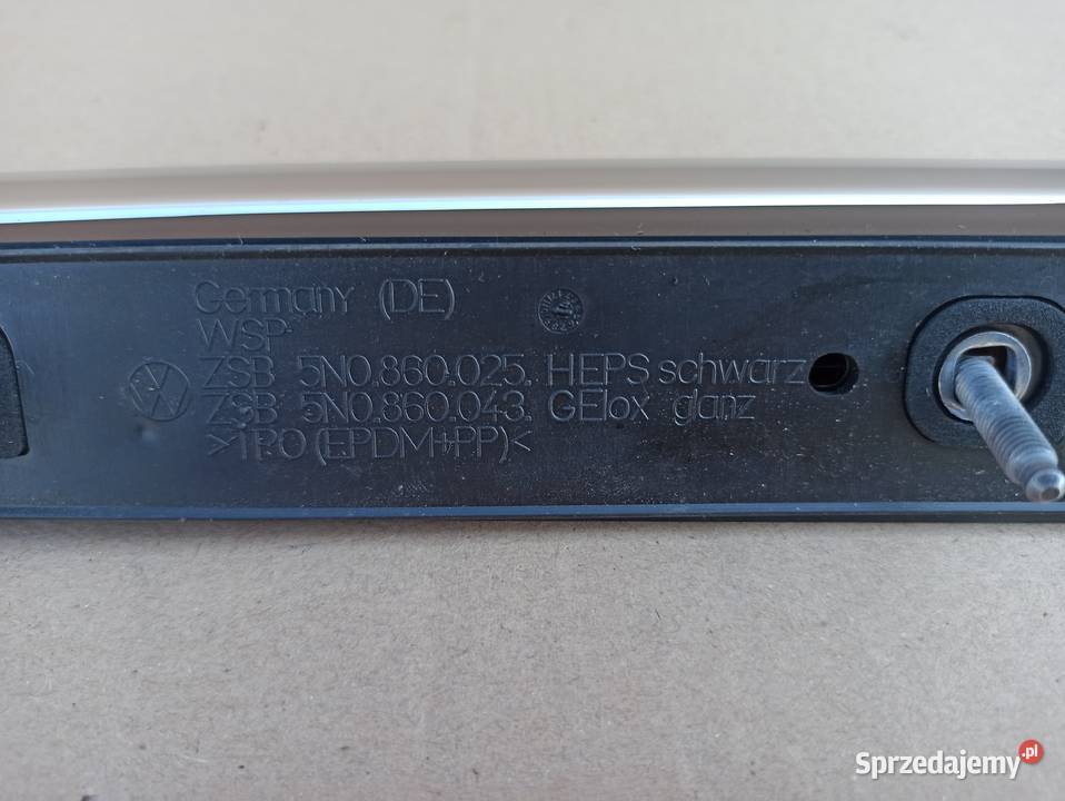 VW TIGUAN 5N0 RELING DACHOWY CHROM 5N0860043 osobowe lubuskie