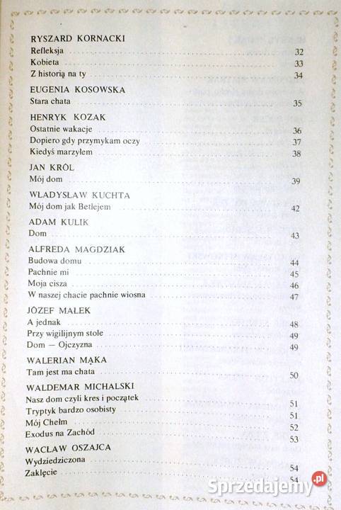 Całe bogactwo domu Wiersze o domu Stefan lubelskie Chełm