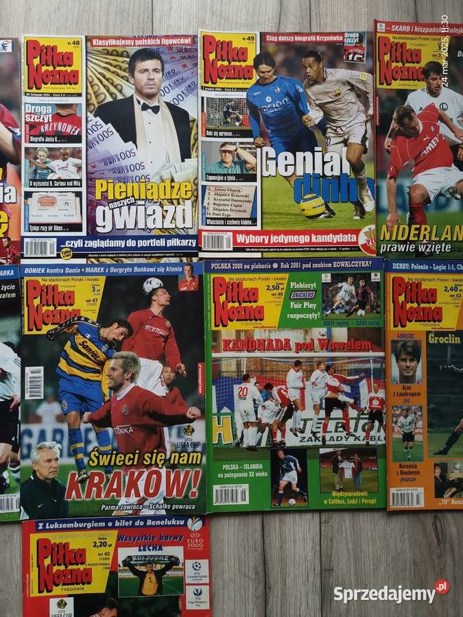 11 numerów Piłki Nożnej Wronki sprzedam