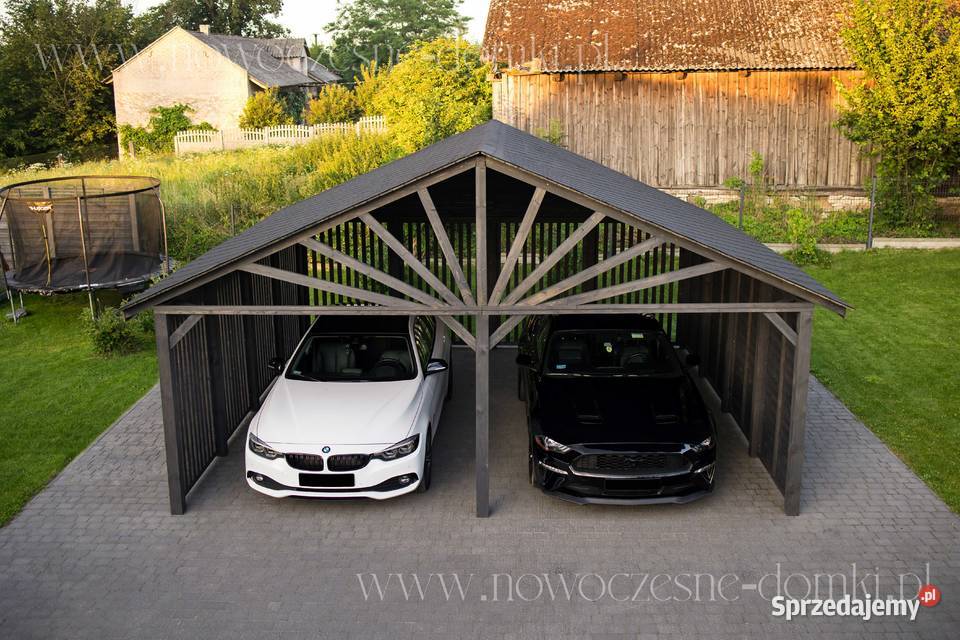 Wiata Samochodowa Drewniana San Marino XL 5x5m Olsztyn