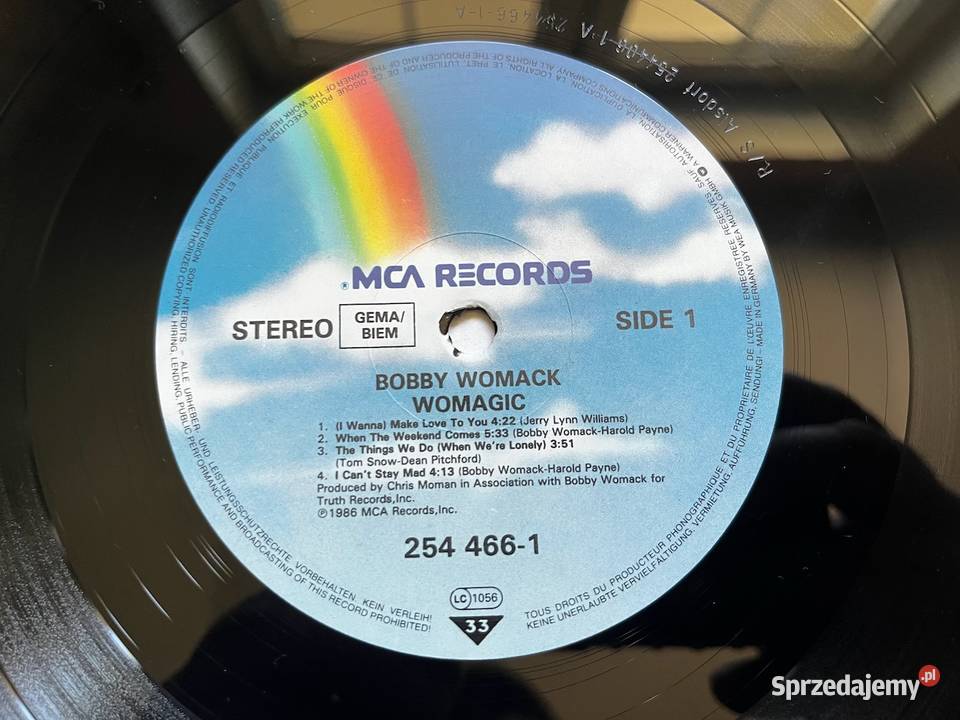 Bobby Womack Womagic 1986 Soul Funk RB płyta winylowa Błażejowice